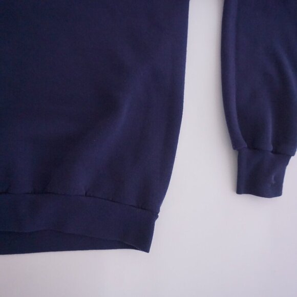 Vintage '90s Jerzees Navy On Location North Carolina Cotton Crewneck Sweater XL - Picture 5 of 9